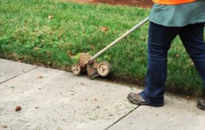 edging driveway in Mosely