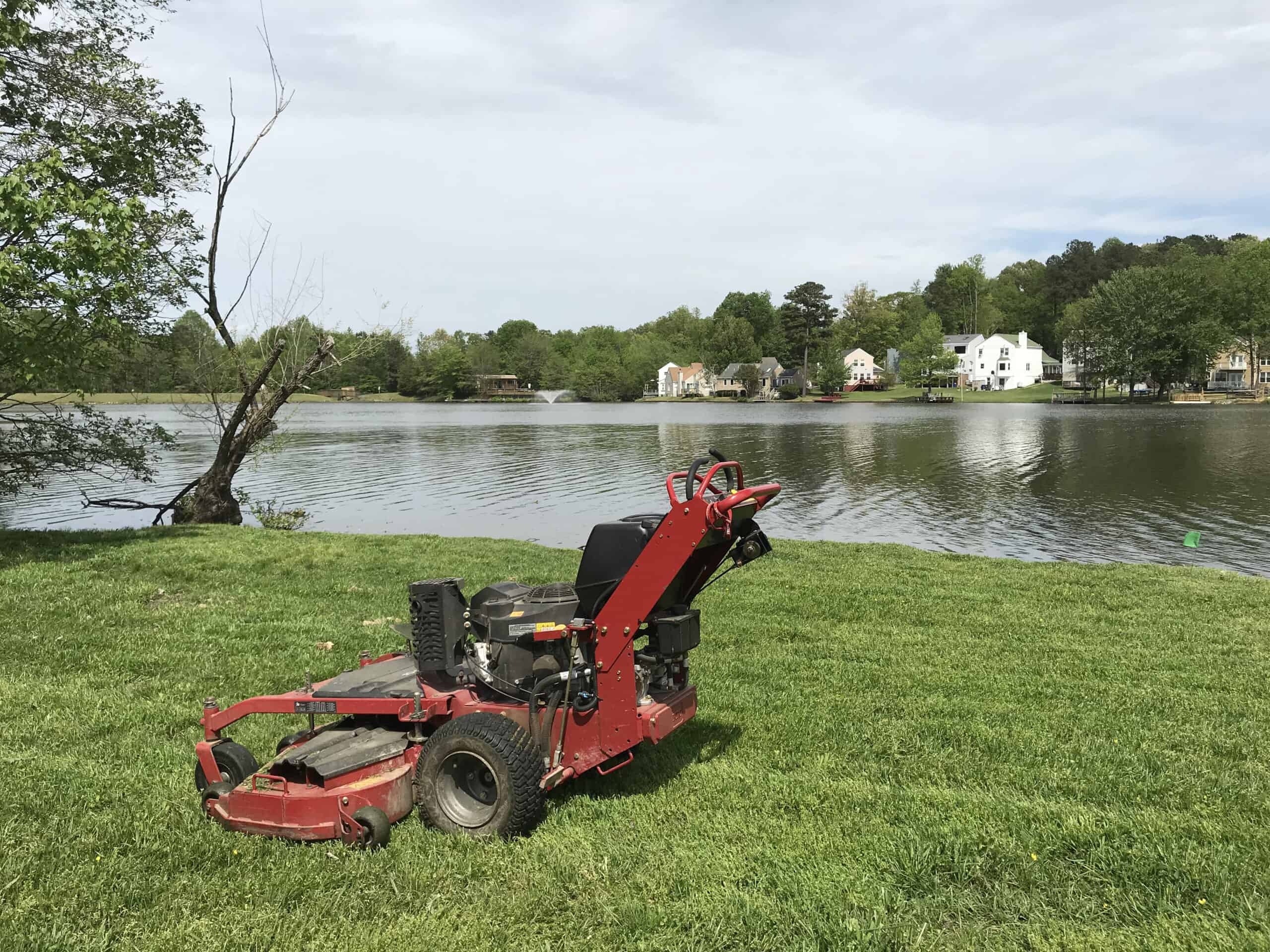 Healthy lawn after aeration services